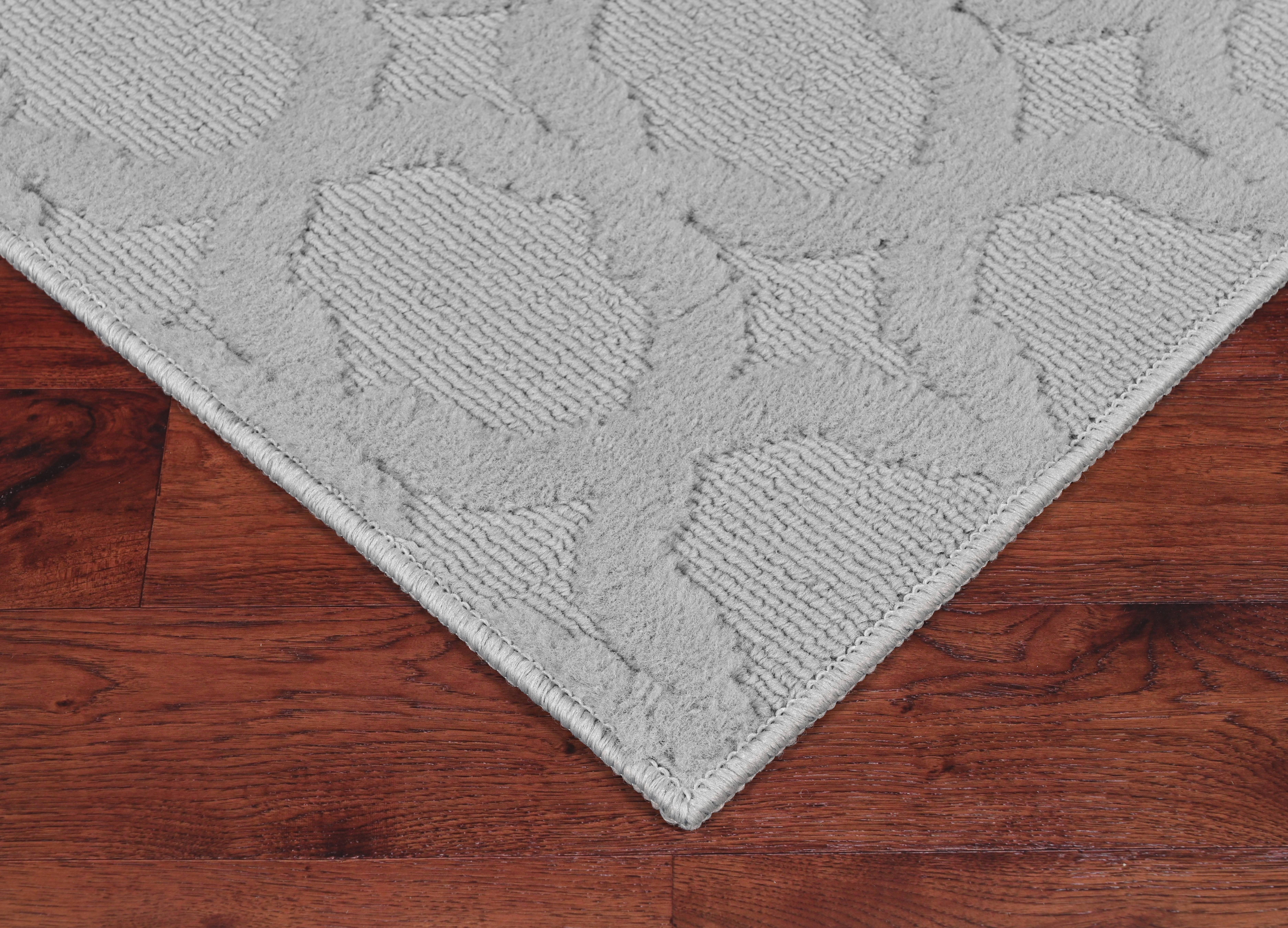 Garland Rug Sparta Silver Indoor Runner Rug, 3' x 8'