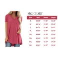 thumbnail image 4 of Hauts d'Été pour Femmes 2025 Tendance Entraînement Sortie Hauts Grande Taille Chemises Hawaïennes Boho Manches Courtes Col Rond Blouses Long Tee, 4 of 7