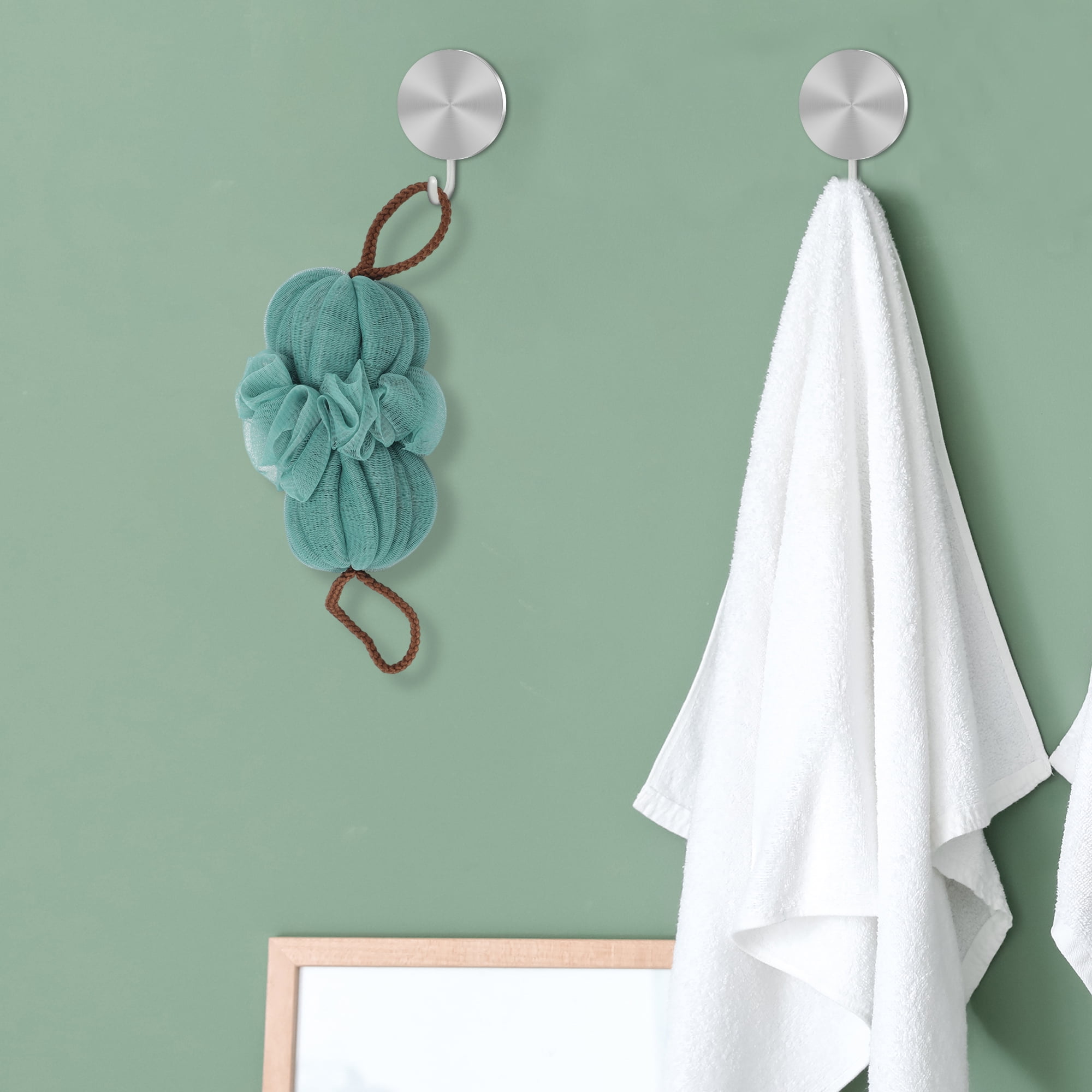 Unique Bargains Stretch Both Sponge for bathroom 15.75"x3.94" 1 Pc Light Green