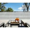 thumbnail image 5 of 3' x 64' Gray (Grey) with White Stripes Residential Commercial Privacy Deck Fence Screen 160 GSM Weather Resistant Outdoor Protection Fencing Net for Balcony Verandah Porch Patio Pool Backyard Rails, 5 of 6