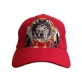 thumbnail image 2 of Gravity Threads Native Pride Adjustable Baseball Hat - Dreamcatcher Wolf - Red, 2 of 2