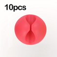 thumbnail image 1 of 1/2/3/5/10/20 Pcs Silicone Cable Organizer, Data Cable Storage And Finishing Buckle,, 1 of 5