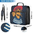 thumbnail image 2 of FORMRS Zipper Binder with Shoulder Strap 2-inch Ring 500 Sheet Capacity File Bag, Blue Dog Artist, 2 of 5