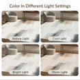 thumbnail image 7 of ODIKA 5'x7' Washable Area Rug Beige Boho Abstract Inkblot Motifs Vintage Farmhouse An Under for Guest Room, Lounge, Apartment, Non-Slip Low Profile, Stain Resistant, 7 of 7