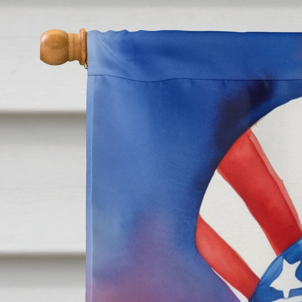 Shar Pei Patriotic American House Flag 28 in x 40 in