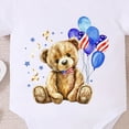 thumbnail image 4 of KPOPLK Baby Boy Bodysuit Infant Onesie Jumpsuit Short Sleeve Shirts Summer Clothes Outfits Romper Size 12-18 Months,Sky Blue, 4 of 5