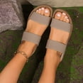 thumbnail image 5 of IUJSOY Womens Sandals Comfortable Walking Shoes Elastic Strappy Sandals Open Toe Flats Shoes, 5 of 8