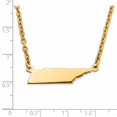 thumbnail image 2 of Sterling Silver/Gold-plated Tennessee State Necklace QXNA706GP-TN, 2 of 2