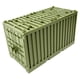 thumbnail image 3 of Estuche de almacenamiento educativo de bloques de construcción de contenedores de envío, juguete verde, 3 of 11