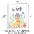 thumbnail image 5 of Big Dot of Happiness Let's Be Fairies - Fairy Garden Kids Bathroom Rules Wall Art - 7.5 x 10 inches - Set of 3 Signs - Wash, Brush, Flush, 5 of 8