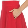 thumbnail image 5 of White Mark Women's Flared Midi Skirt, 5 of 5