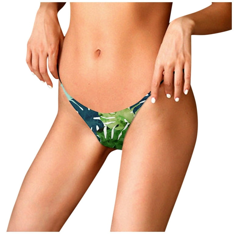 Sksloeg Seamless Thongs for Women Panties No Show Thong Seamless Underwear  Low Rise Comfortable Microfiber Workout,Green XL 