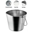 thumbnail image 2 of Indipets Flat-Sided Stainless Steel Pail 9QT, 2 of 5
