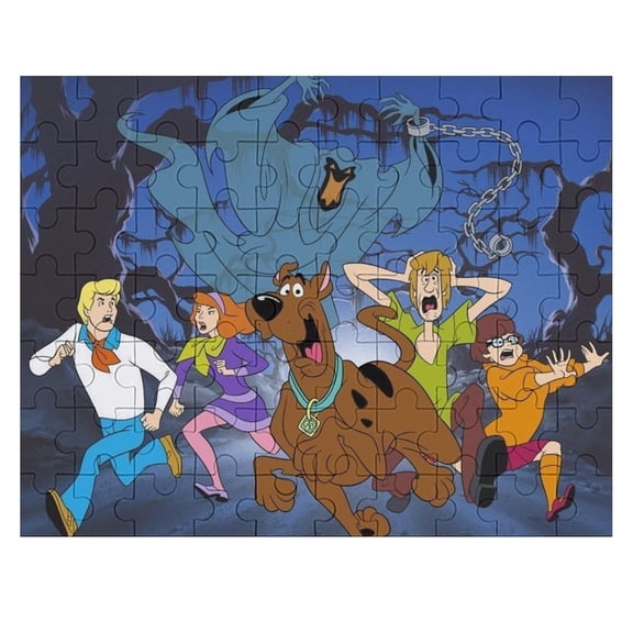 70 PCS Jigsaw Puzzle Scooby-Doo Wooden Puzzle Challenging Game Fun Artwork For Family Friends Gifts