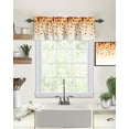 thumbnail image 2 of Fall Valance for Windows Maple Leaves Curtains Valances Thanksgiving Rod Pocket Valance Window Treatments Harvest Autumn Short Curtains for Kitchen Living Room Bedroom Window Decor 1 Panel 54x18 Inch, 2 of 6