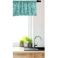 thumbnail image 3 of Ambesonne Geometric Valance Pack of 2, Triangle Mosaic Shape, 54"X18", Teal Green, 3 of 4