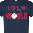thumbnail image 4 of Inktastic Cleveland Vs. the World Blue and Red with Baseball T-Shirt, 4 of 5