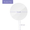thumbnail image 3 of UNIQOOO 20 Pack 5 inch Round Acrylic Cake Toppers, Clear Blank Circle DIY Birthday Cake Topper, for Wedding, Engagement, Nuptial, Birthday Party, Graduation, Anniversary Cake Decorations, 3 of 4