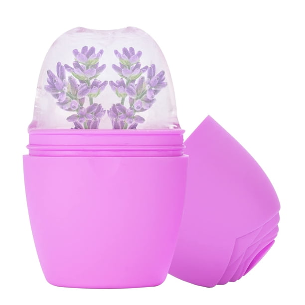 Evmliy Ice Face Roller Rodillo de hielo de silicona para cara para apretar y levantar la piel Alivio de la hinchazón de la cara y los ojos Molde de hielo facial reutilizable para el cuello para mejora