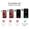 thumbnail image 5 of JETech 3 in 1 Case for iPhone 12 Pro Max 6.7-Inch, with 2-Pack Screen Protector and 2-Pack Camera Lens Protector, Full Coverage Tempered Glass Film, Shockproof Bumper Phone Cover (Rose Gold), 5 of 7