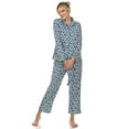 thumbnail image 1 of White Mark Women's Three-Piece Button-Down Pajama Set, 1 of 6