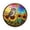E, variant on huayou Round Acrylic Stained Glass Suncatcher Puzzle, Rainbow Background Owl Sunflower Butterfly Window Hanging Decor, Color Light Filter Ornament for Garden Home Balcony