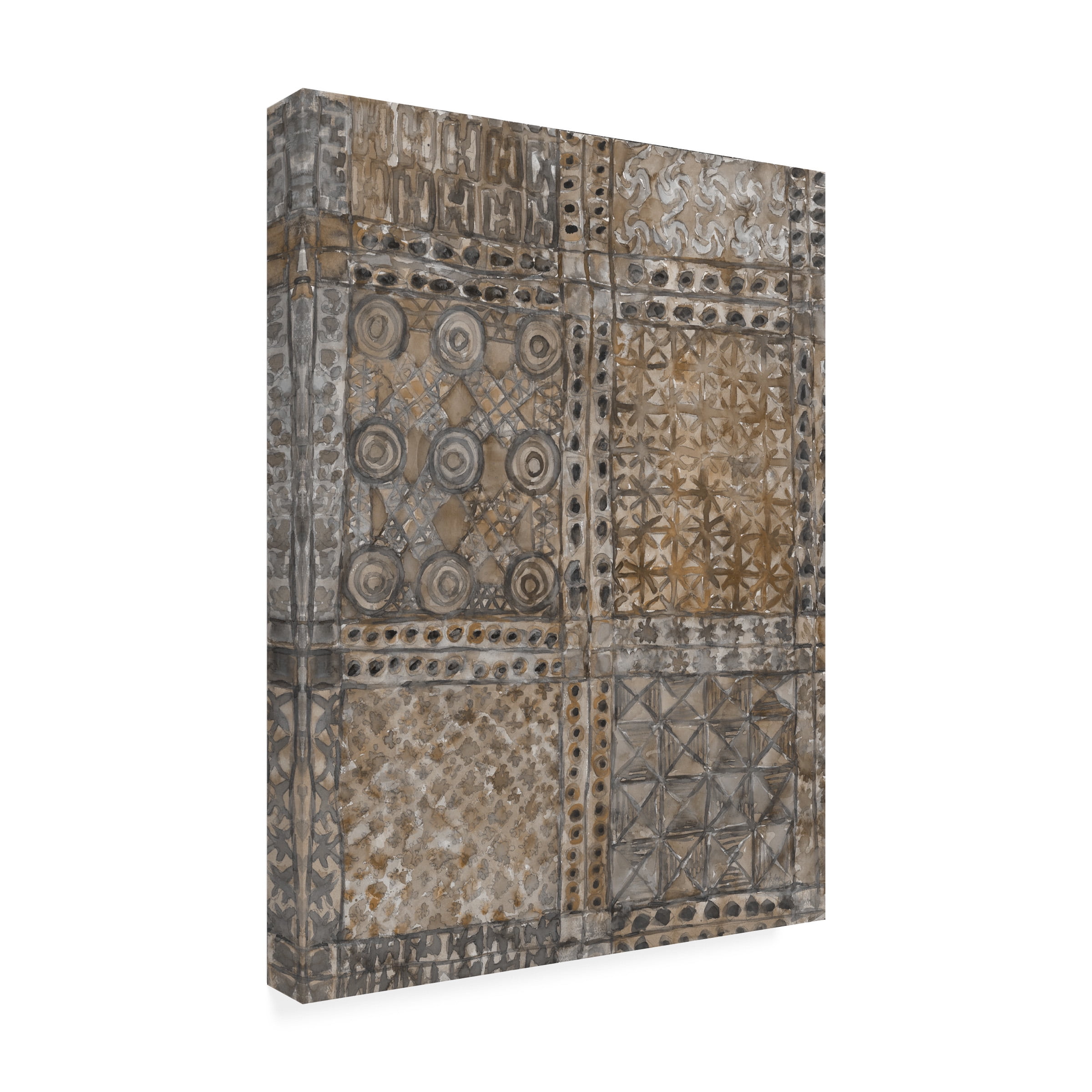 Samuel Dixon 'Aged Adinkra Cloth II' Canvas Art
