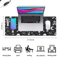 thumbnail image 5 of Long Mouse Pads for Desk,Vintage Halloween Elements Pattern Desk Mats on Top Of Desks, Desk Mouse Pad Extra Large with 3mm Non-Slip Base and Stitched Edge for Gaming,Office,Work,Home 31.5x11.8in, 5 of 5