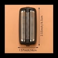 thumbnail image 4 of 2 Pcs Lame de Tondeuse pour RSCX-9008 Lame de Rasoir de Remplacement Tête de Rasoir pour Hommes, 2 x Tête de Rasoir Électrique, Noir, 4 of 8