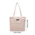 thumbnail image 2 of Bolso Mano Pana para Mujer Bolsas Comestibles Reutilizables Gran Capacidad (blanco), 2 of 9