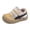 Khaki, variant on Toddler Boys Girls Mesh Sneakers Double Hook and Loop Non Slip Rubber Bump Toe Walking Shoes