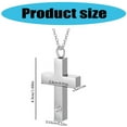 thumbnail image 2 of 2Pieces Pet Ashes Holders Necklace Crossed Shape Cremation Pendant Jewelry for Loving Pet Owners and Religious Followers, 2 of 8