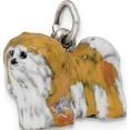thumbnail image 5 of Sterling Silver Enameled Lhasa Apso Charm (13 X 17) Made In United States qc6441, 5 of 5