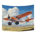thumbnail image 5 of WOBOGO Orange Airplane Tapestry 60×40in Home Living Room Bedroom Wall Hanging Ornaments, 5 of 10