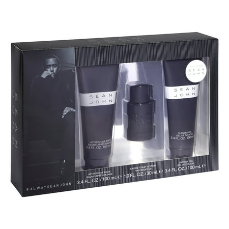 Sean John Cologne Spray, Shower Gel, & Aftershave Gift Set for Men, 3 Piece ($74 Value)