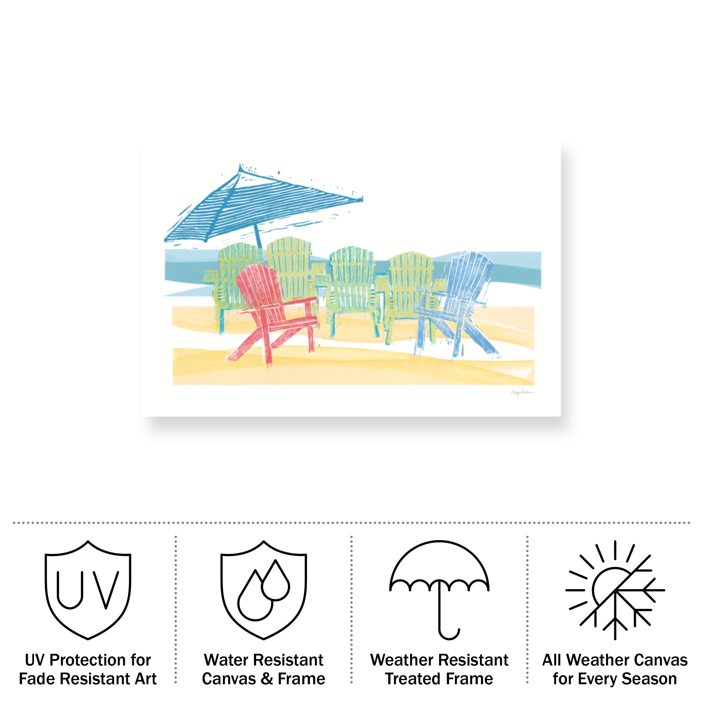 Avery Tillmon 'Easty Life I' Outdoor Canvas