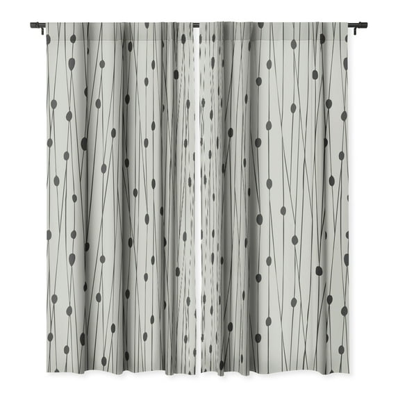 Society6 Heather Dutton Entangled Sandstone Single Panel Room Darkening Window Curtain 50" x 120"