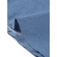 thumbnail image 6 of INSPIRE CHIC Women's Denim Peter Pan Collar Long Sleeves Button Front Shirt Dress Blue L, 6 of 6