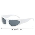 thumbnail image 2 of Wrap Around Sports Sunglasses For With 400 Cool Retro Shield Glasses, 2 of 2