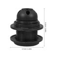 thumbnail image 2 of KAKOWELY lampharp holder base 3PCS E27 Double Ring Light Holder Black Lamp Shade Collar Rings Full Thread Lamp Adapter Socket for Pendant Lamps Installation, 2 of 5