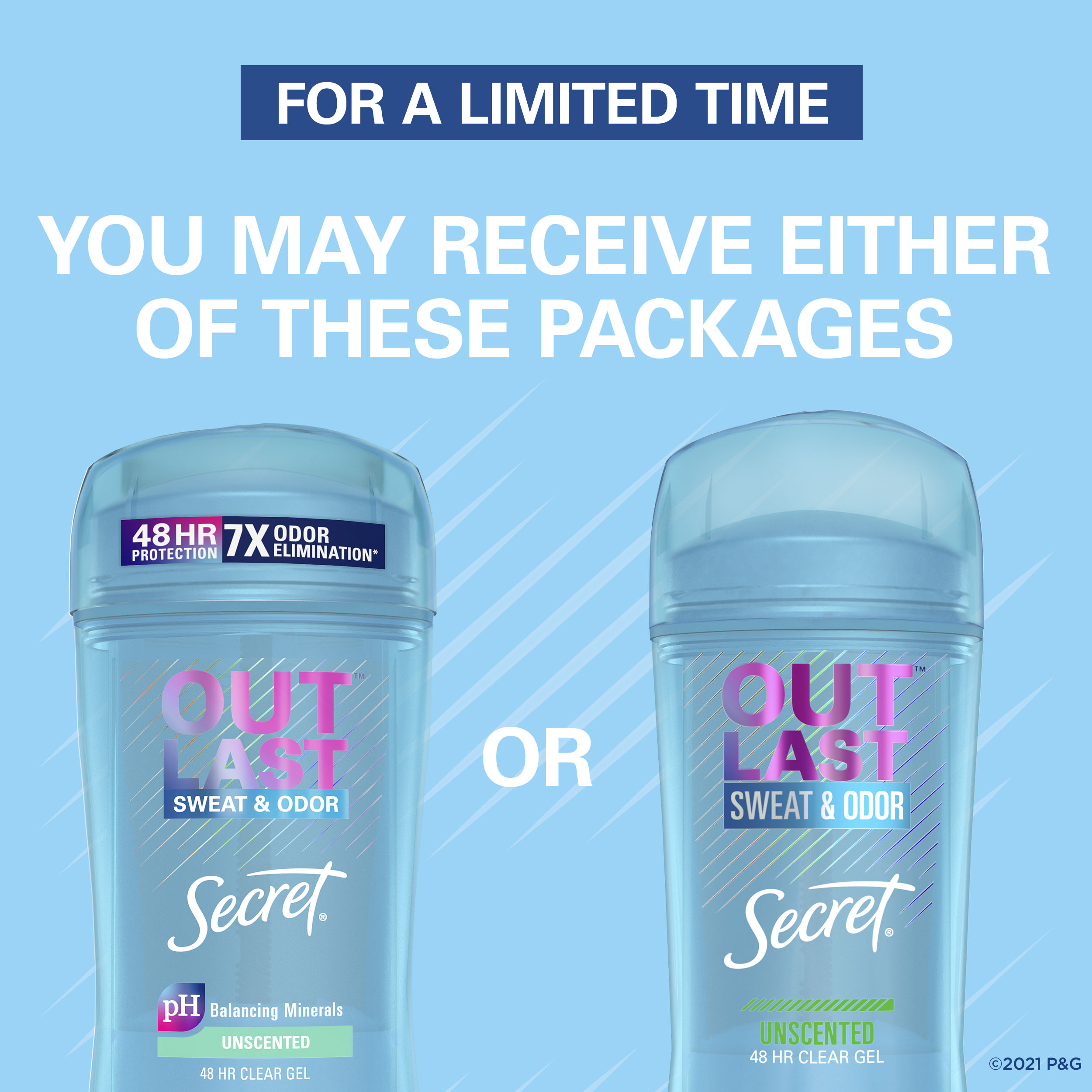 Secret Outlast Clear Gel Antiperspirant Deodorant for Women, Unscented, 3.4 oz - image 3 of 12