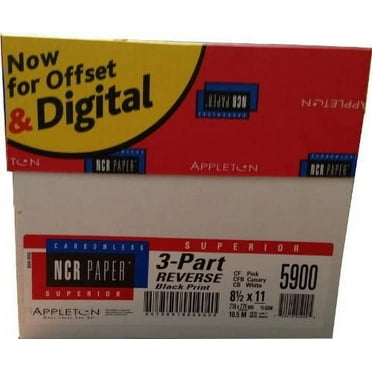 NCR Carbonless Paper Reverse 3 Part 10 Reams 5010 Sheets 1 Case