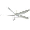thumbnail image 2 of 60 Inch Ceiling Fan With Light Kit-Brushed Nickel/Silver Finish-Silver Blade Color Minka Aire Fans F771l-Bn/Sl, 2 of 2