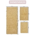 thumbnail image 2 of Home Weavers Bell Flower Collection 100% Cotton Non-Slip Bathroom Rug Set Machine Washable Bathroom Rug-17"x24", Bath Rug- 21"x34", Runner- 21"x54", Yellow Color 3 Piece Bath Rug set, 2 of 9