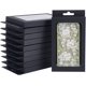 thumbnail image 1 of 24 cajas de regalo Kraft negras de 4,1×0,6×7,8 pulgadas para galletas, con ventana visible de PVC, cajas de papel Kraft plegables para dulces., 1 of 6
