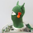 thumbnail image 4 of Gorro de cosplay con cuernos de toro, cálido, suave y acogedor, para adultos y niños, 4 of 4