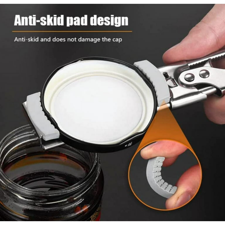  Manual can opener, portable multifunctional can opener, easy to  operate, one-handed can opener, stainless steel, can open the lid of the can,  the lid of the beer bottle (Green) : Home