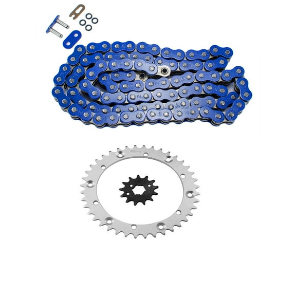 Max Motosports Blue O-Ring Chain Sprocket Kit Fits For 1989-2004 Yamaha YFM350X Warrior 350