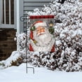 thumbnail image 4 of Briarwood Lane Checkered Santa Christmas Garden Flag, 4 of 4