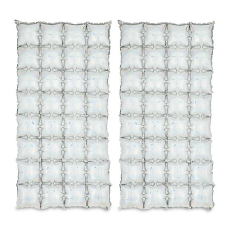 Iridescent Foil Air-Filled Balloon Backdrops, 27" x 55", 2 Count, by Way To Celebrate
